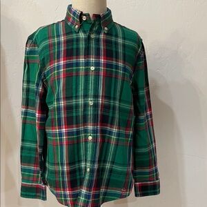 Boys’ Ralph Lauren Green Plaid Shirt